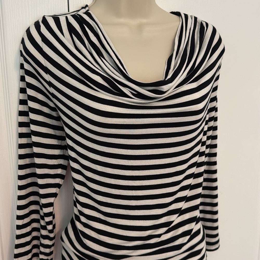 SOMA ULTIMATE TRAVEL, BIZ CASUAL STAPLE LOUNGE TUNIC LENTH 3/4 SLEEVE SHIRT FAB!